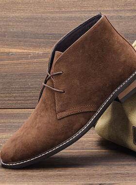 Men Desert Boots Retro American style Male Ankle Boots沙漠靴