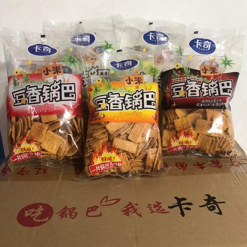 卡奇锅巴豆香小米锅巴210g+30g卡其玉米酥脆粗粮锅巴膨化休闲零食