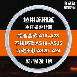 适用苏泊尔高压锅配件密封圈18/20/22/24/26CM不锈钢压力锅橡胶圈