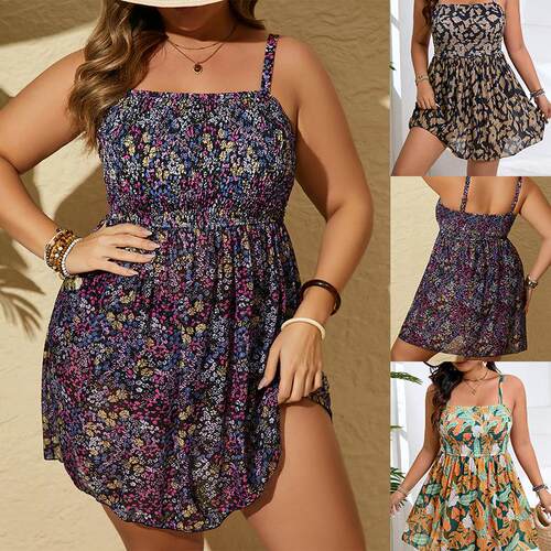 Plus Size All Over Print Set Leopard Print Casual Sleeveless