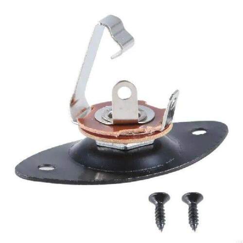 11UE Oval Dented Electric Guitar Output Plate Socket