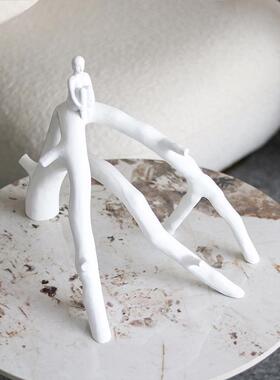 创意隔树抽象人物艺玄术杈摆件入户关断架EQT酒柜客厅电视柜家居