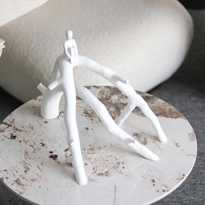 家创意抽象人物艺术树杈摆件入户玄CLM隔断关架酒柜客厅视柜居电