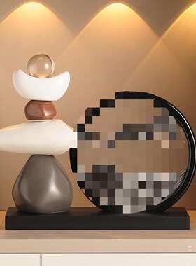 办公室摆件乔迁酒柜电视柜流沙客厅装饰品摆件流沙摆画画玄关