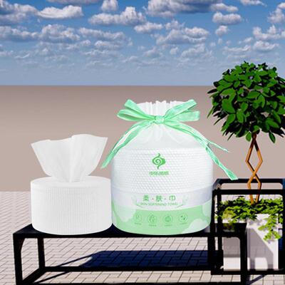 新款直销5卷美容院家里干湿两用纯棉加厚擦脸洁面巾一次性棉柔洗