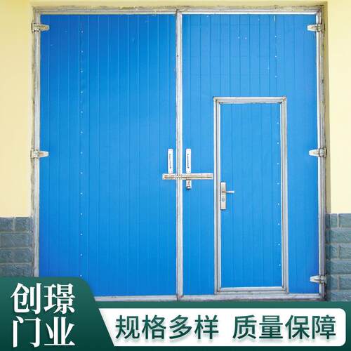 厂家供应工业平开门厂房库房平开门无尘车间平开钢板门工业平开门