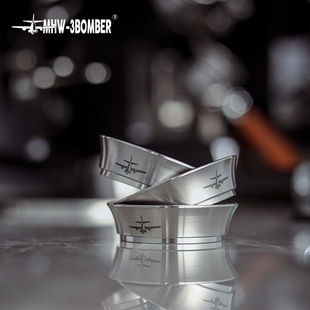 MHW-3BOMBER轰炸机接粉环 意式咖啡机51/53/54/58mm不锈钢接粉器