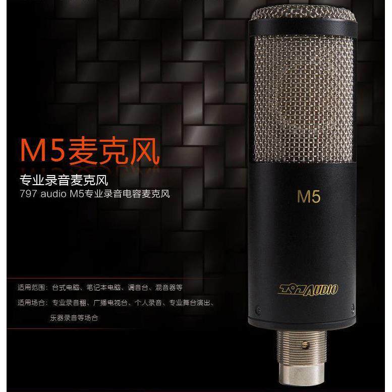 797Audio M5专业录音棚电容麦克风话筒外置声卡套装主播网络K歌