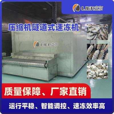 牛肉丸子单冻机全自动隧道式调理品鸡翅速冻线鸡翅根速冻设备