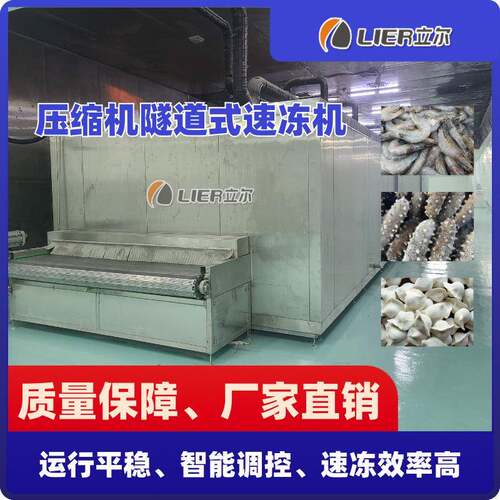 牛肉丸子单冻机全自动隧道式调理品鸡翅速冻线鸡翅根速冻设备