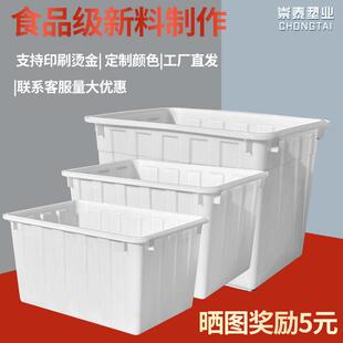 加厚熟料周转箱物流箱塑料水箱胶箱塑料框大容量收纳箱整理塑料箱