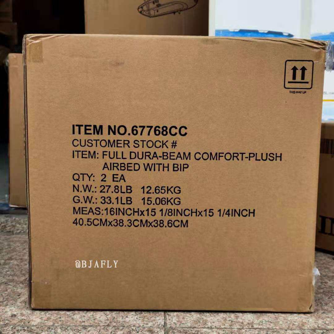 INTEX67768充气床垫双人家用单人加厚双层简易床冲气垫子气垫床