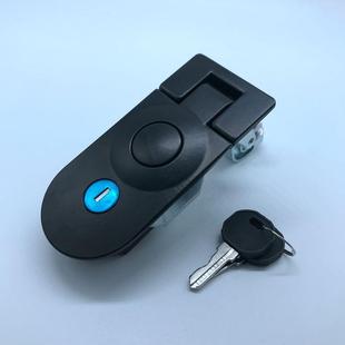 电柜门锁 平面锁 机箱机柜门锁 按钮式 MS609高背黑色平面锁