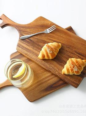 质家托盘OJI木现代相思木面包点心砧板创意西餐牛用排披盘简萨约