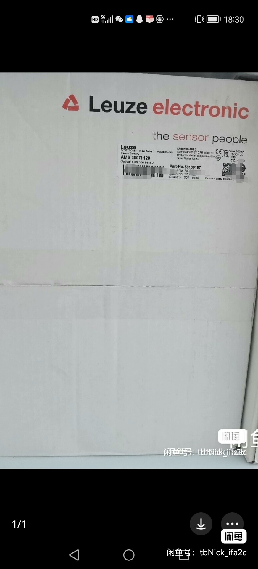 劳易测Leuze激光测距仪AMS3007i 120，AMS3