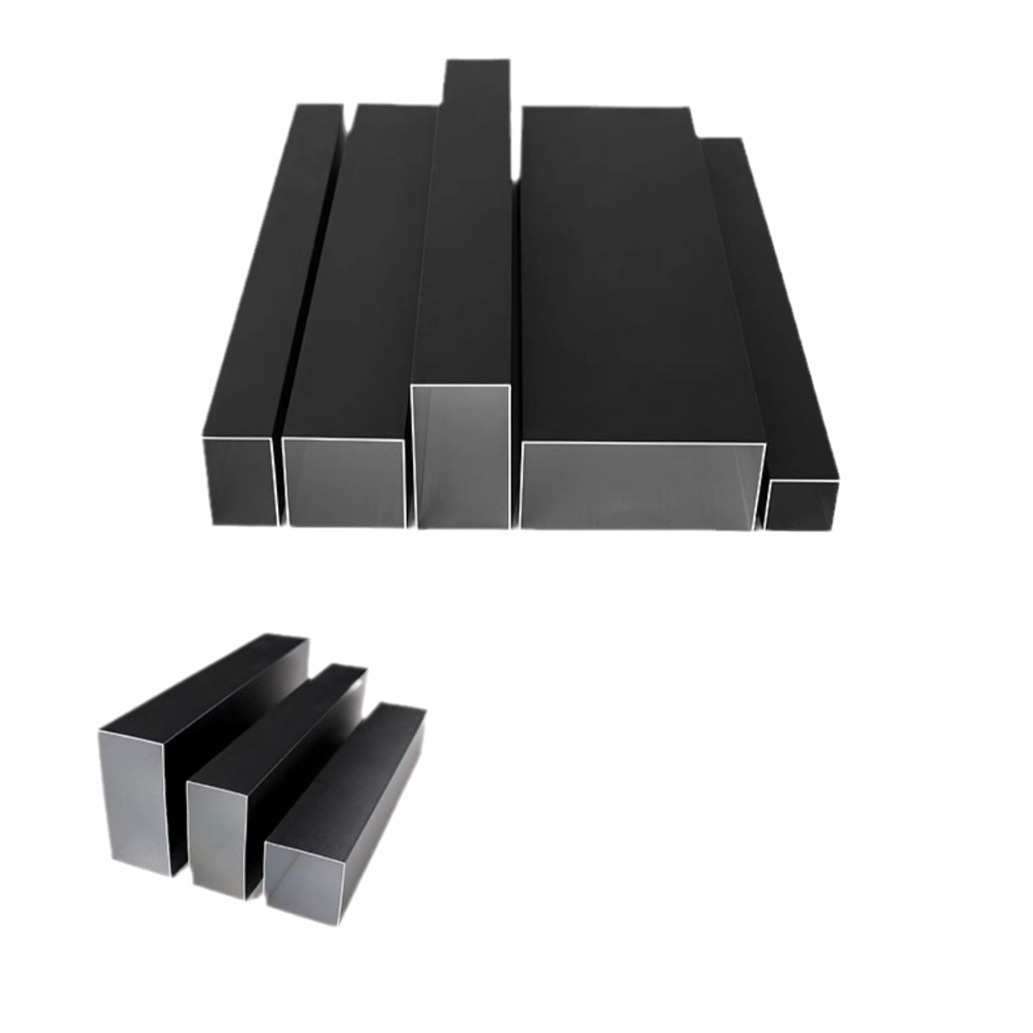 屏风栅栏免打孔铝合金方管型材隔断立柱玄关客厅办公室铝方通竖条