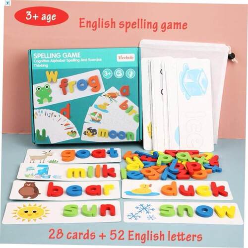 Montessori Toys For Kids English Spell Words Math