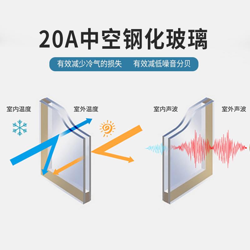 断桥铝封窗户家装铝合金封阳台双层钢化玻璃农村自建房隔音平开窗