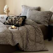 中古风云感色织提花四件套全棉小众复古亲肤被套床单四季 床品1.8m