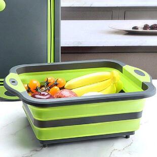Collapsible Cutting Board Foldable Kitchen Dish Tub and