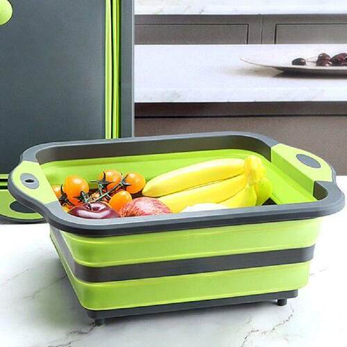 Collapsible Cutting Board Foldable Kitchen Dish Tub and