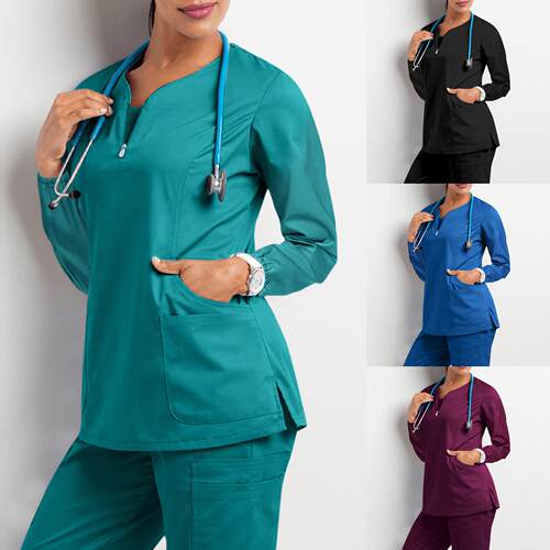 Operating room hand washing clothes, women's long sleeved