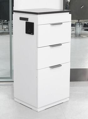 理发店专用白色美发柜子简约高档烫染工具车收纳抽屉柜小剪发柜