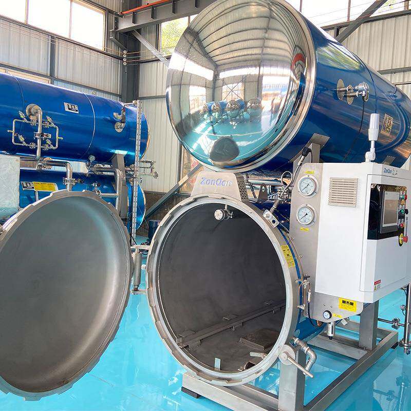 全自动电脑控制器杀菌锅上下罐杀菌效果好猫粮狗粮杀菌锅厂家