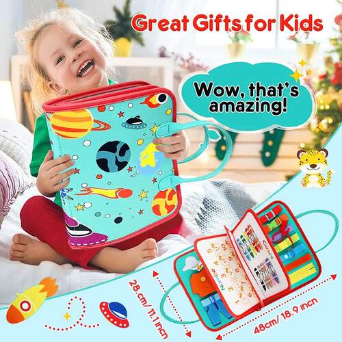 Busy Board Montessori Toys for Toddlers Sensory Toy