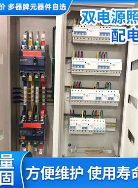 双层门总控照明配电箱 C45位100A 3排空开漏电保护不锈钢低压成套