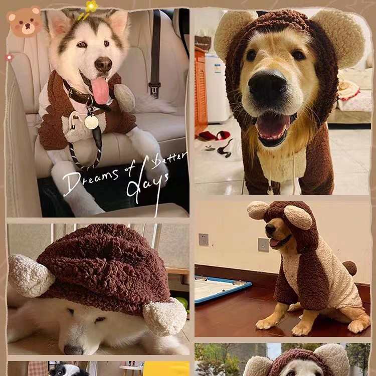 大型犬加厚加宠物柯金毛狗狗衣服基绒保暖中型拉布拉多秋冬装犬柴