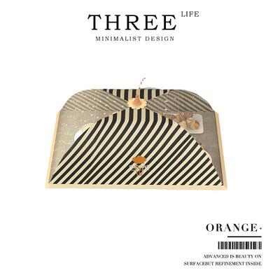 Tlife·Orange·食物罩盖菜罩可折叠剩菜遮尘防蚊餐桌罩子 | 橘生