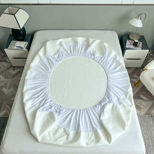 厂家直销极简风空气层防水透气床垫 席梦思保护套可机洗不闷热厂