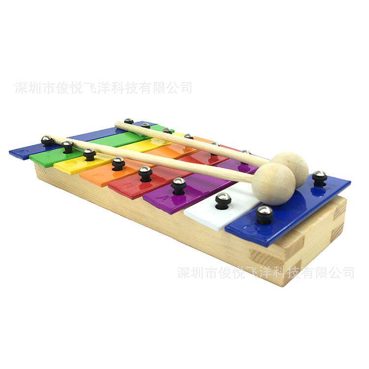奥USK尔夫打击乐器套装0件套玩具琴木琴三角铁1锤摇铃舞板沙板擦
