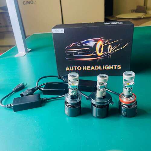 A80汽车led大灯鱼眼内置单光小透镜h7 h11 9005近光改装车灯灯泡