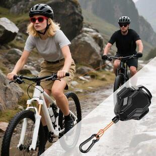 Bike Tow Leash 8.2Ft Auto-Retractable Parent-Child Tow Rope