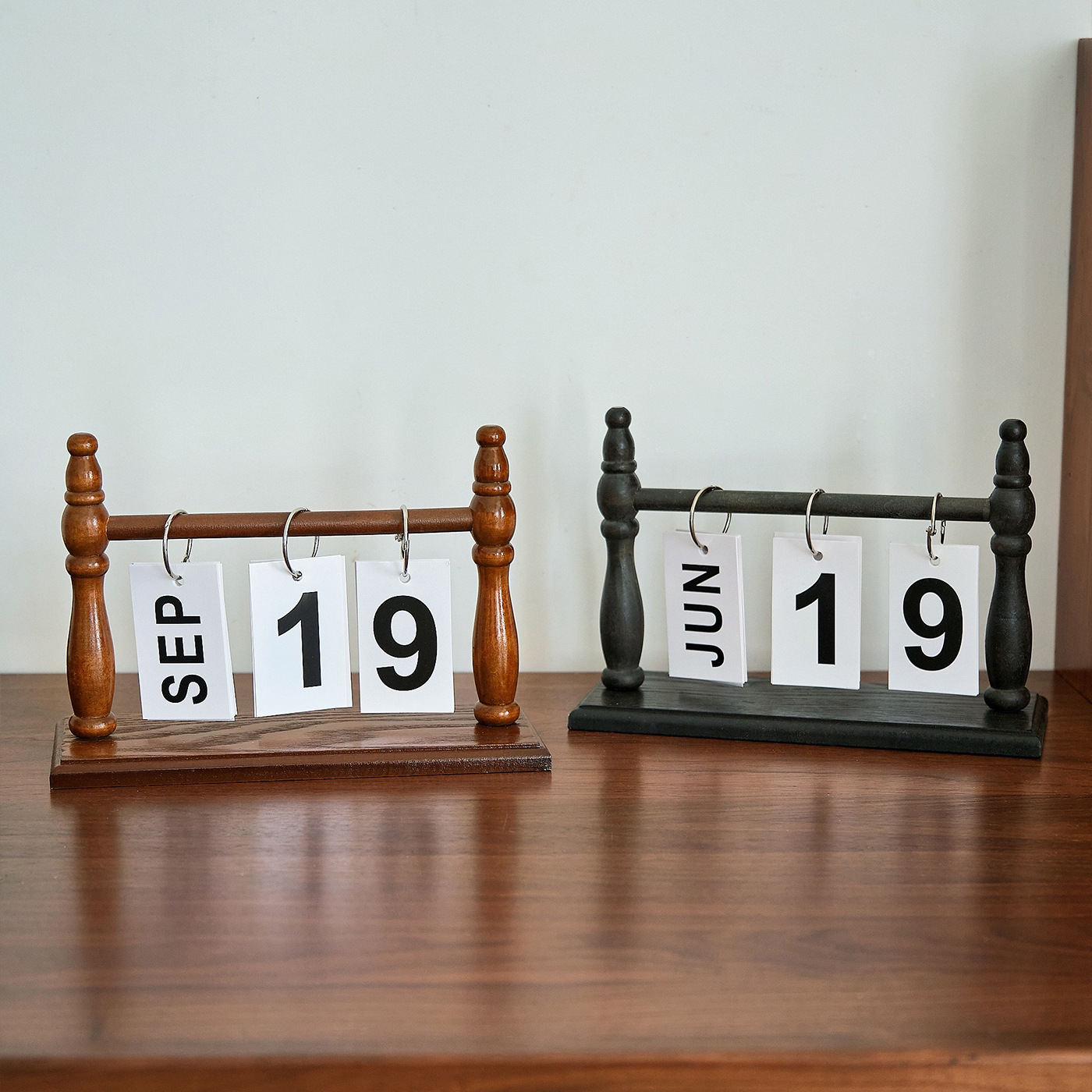 木质桌面翻页日历摆件台历客厅玄