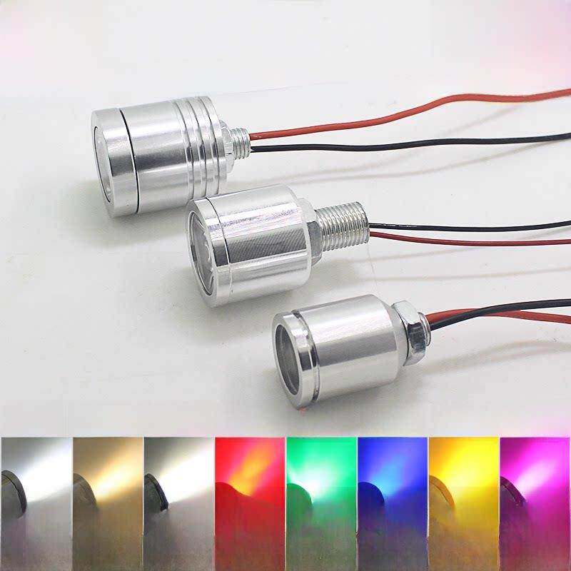 Led小射灯3.7V电池灯5V充电宝灯12V射灯3W灯头螺丝灯USB灯24V