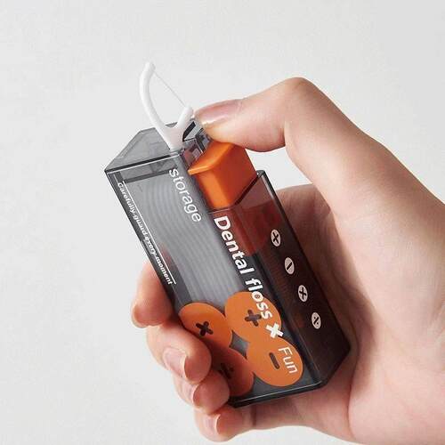 Portable Floss Dispenser Includes 10Pcs Floss Automatic Ejec