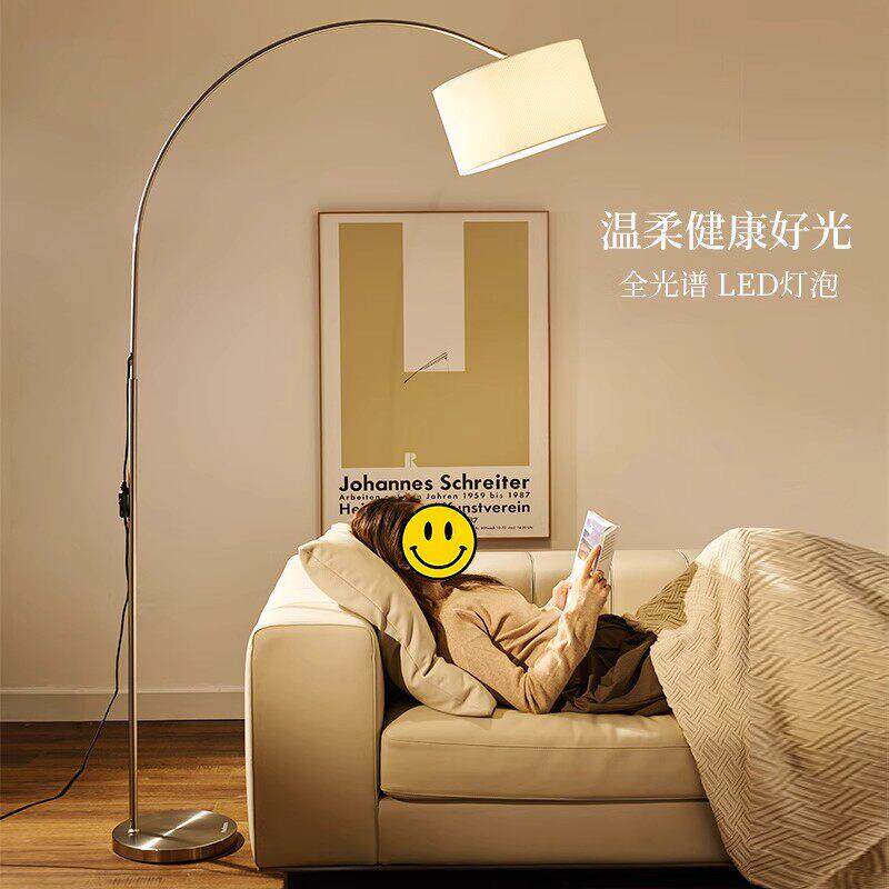 极简客厅落地灯沙发旁高级感钓鱼灯落地台灯设计师氛围颜值简约灯