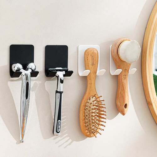 No-drill Stainless Steel Razor Holder, Bathroom Traceless Wa