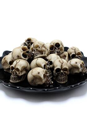 10pcs Halloween Mini Skull Ghost Festival Ornament小骷髅头
