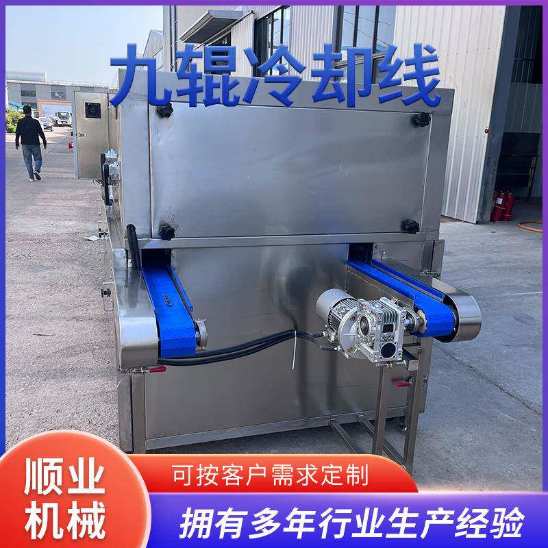 食品冷却自动化流水线 口红冷冻平台 润唇膏冷却线 隧道式冷却机