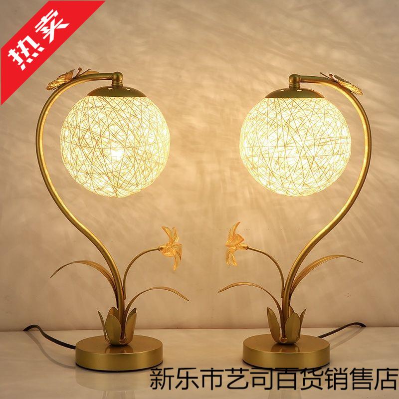 网红台灯卧室床头灯创意简约现代个性小夜灯浪漫温馨喂奶调光开关