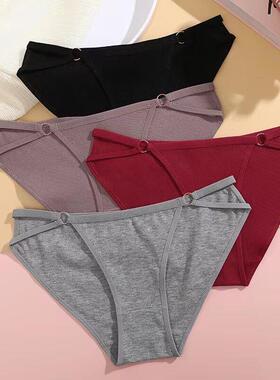 3PCS/SET Women Cotton Panties Women Sexy Low Rise Briefs内裤