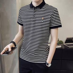2026夏装 潮牌韩版 新款 时尚 冰感休闲0325k 翻领POLO衫 春夏男t恤短袖