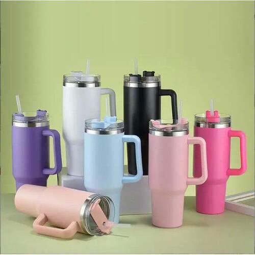 40oz Stainless Steel Car Cup Large Capacity Water Cup with H