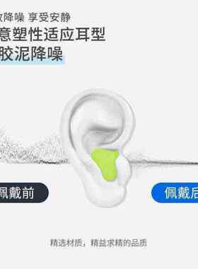 胜丽睡眠耳塞睡觉专用超强隔音舒适不伤耳防噪音降噪硅胶SNR-28dB