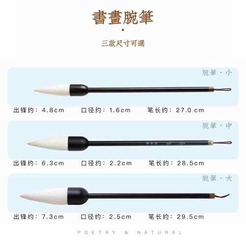 高档笔纯羊毫腕笔套装大字毛国画写意专用狼兼毫诗毫邪无文房