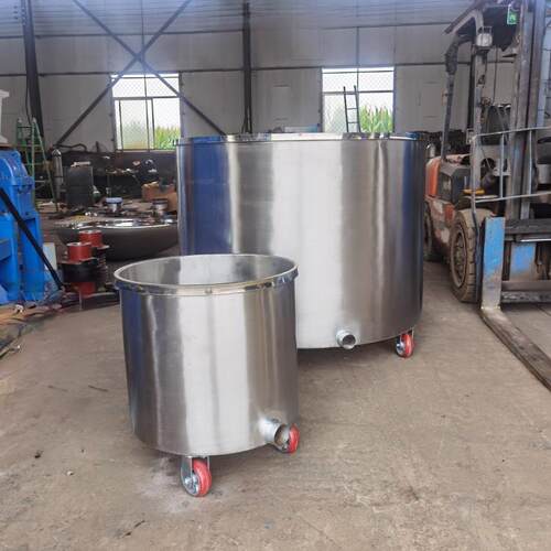 料桶小中型液体搅拌桶不锈钢化妆品保温缸油漆涂料移动配料桶